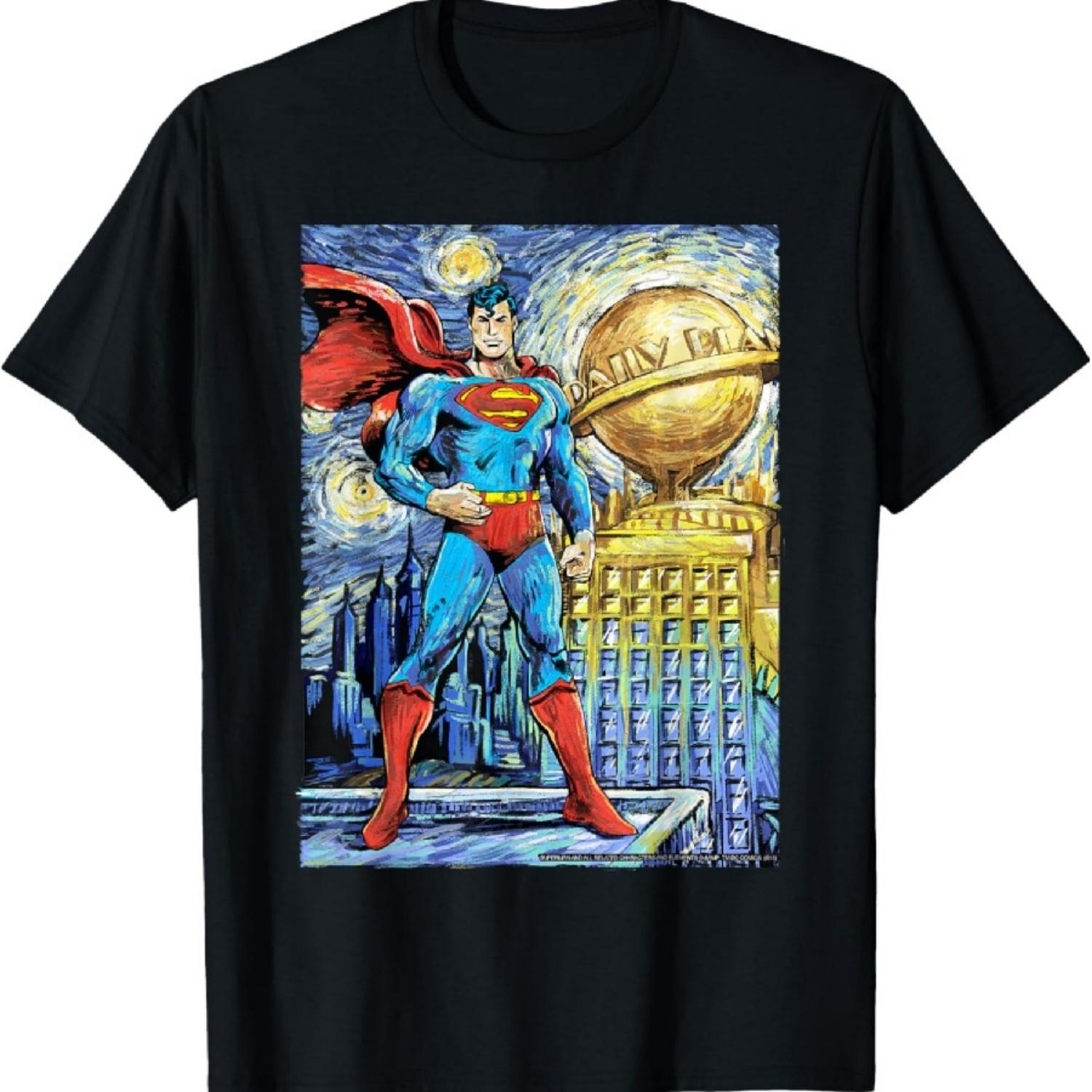 

DC Comics Superman Starry Night Style Portrait T-Shirt XXXXXL різнокольоровий