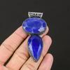 Blue Sapphire Gemstone Handmade 925 Sterling Pendant Lab Created Sapphire, Handmade Gifts Pendant, Gifts For Women, Gifts For Her