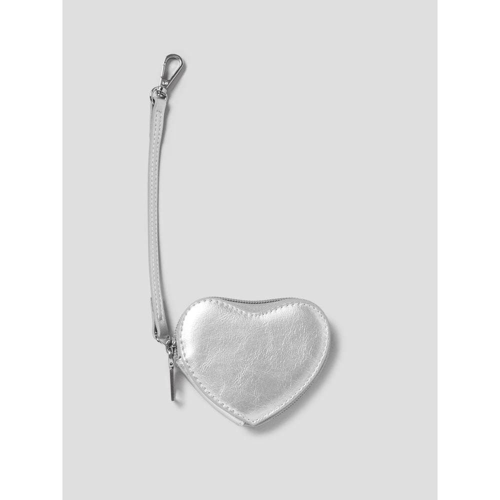 8Seconds Heart Mini Wallet Light Gray