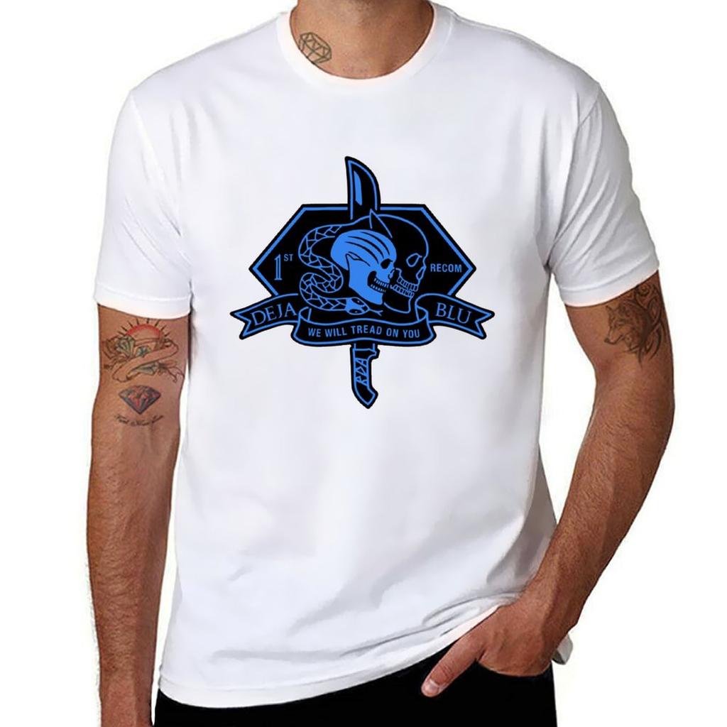 Deja Blu Badge TShirt Big Size Short Sleeve Casual Top