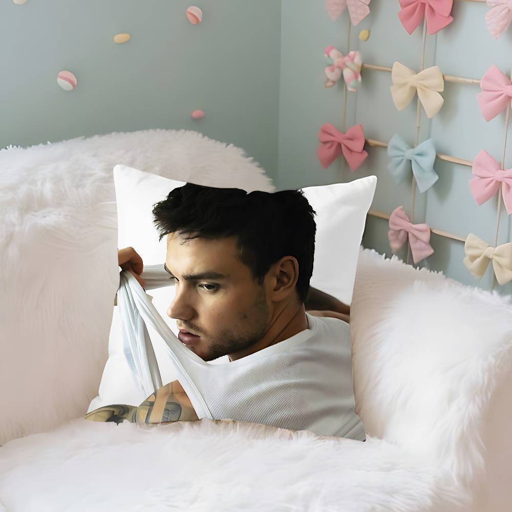 Povlak na polštář L-Liam Payne Potah na polštář Měkký Roztomilý Povlak na dekorační polštář Do Auta Pohovky Povlak na polštář Polyester Se zipem