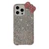 Flash Diamond Rhinestone Bow for IPhone17pro for Apple 16PROMAX Phone Case Fashionable Luxury Women's Model