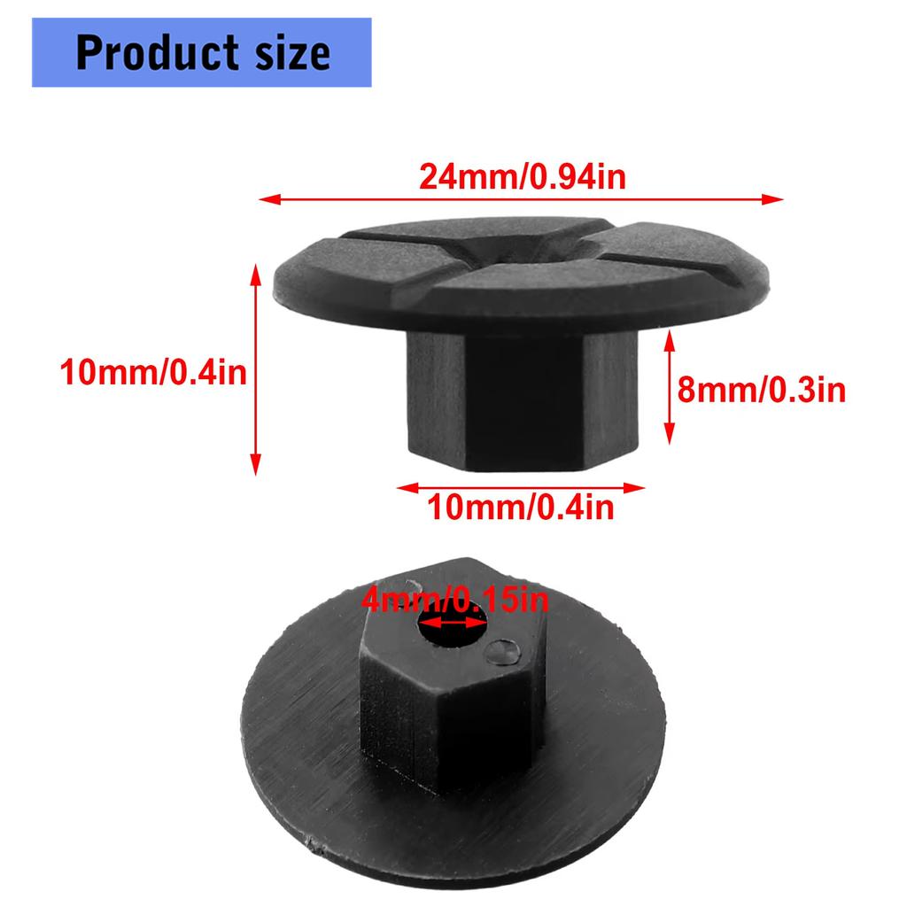 Automotive Push In Fasteners For W201 W124 Vehicles Tool Plastic Clips Secure Interior Trim Components