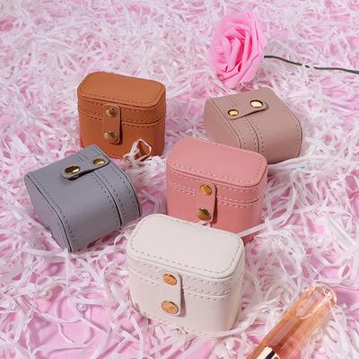 Jewelry Box - Portable Travel Minimalist Mini Jewelry Organizer for Earrings, Studs, and Rings