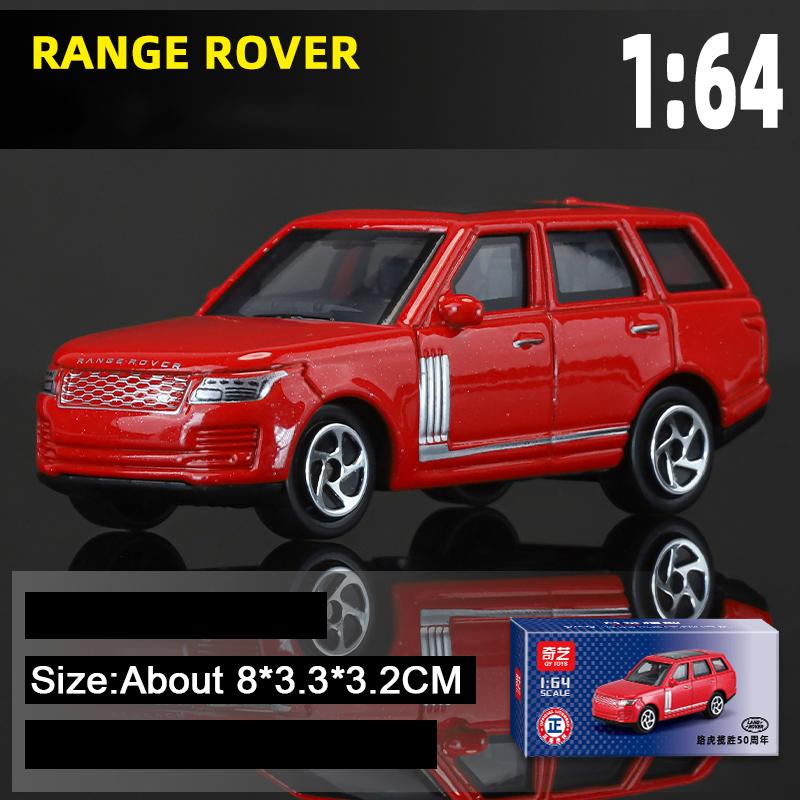 

1:64 Range Rover 50th Anniversary Diecast Alloy Model Toy Car Wheels Slide Forward Metal Body Rubber Tires Vehice Christmas Gift красный