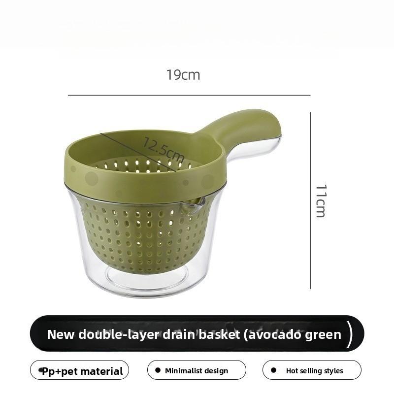 Hanging Sink Drain Basket, Kitchen Food Residue Filter Strainer for Fruit Vegetable Washing
