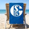 Asciugamano da Spiaggia in Microfibra Stella Splendente dell'FC Schalke, Leggero e Asciugatura Rapida, per Viaggi Estivi, Essenziale per la Spiaggia, Piscina all'Aperto