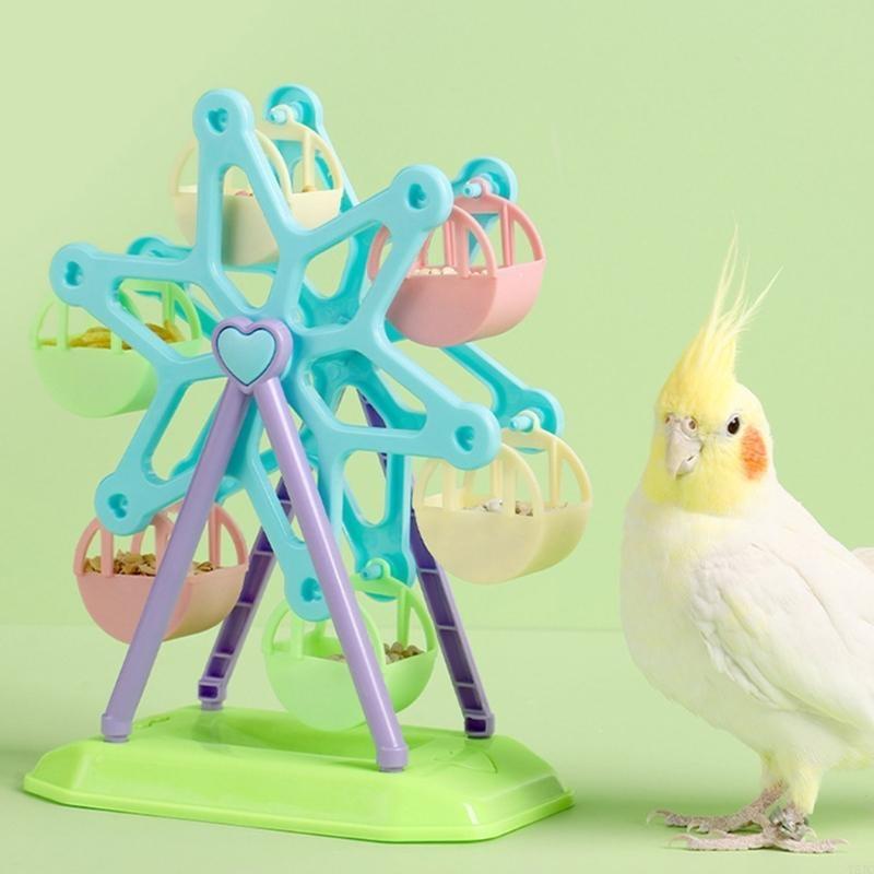 

Y5JC Parrots Feeding Toy Colorful Ferris Wheel Container Training Supplies China Mainland