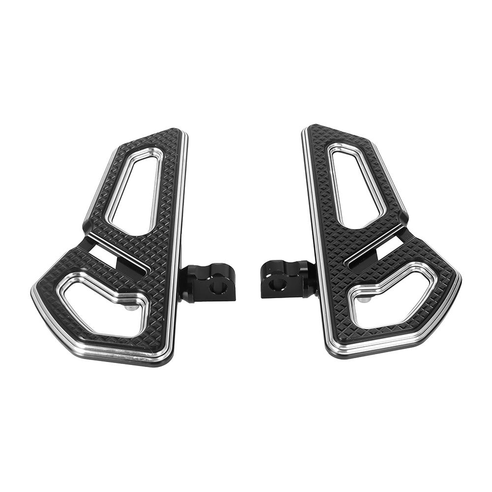 Motorcycle Passenger Floorboard Aluminum Rear Pedal Footpegs Footboard For Harley Touring FLHR Street Electra Glide FLTR Softail