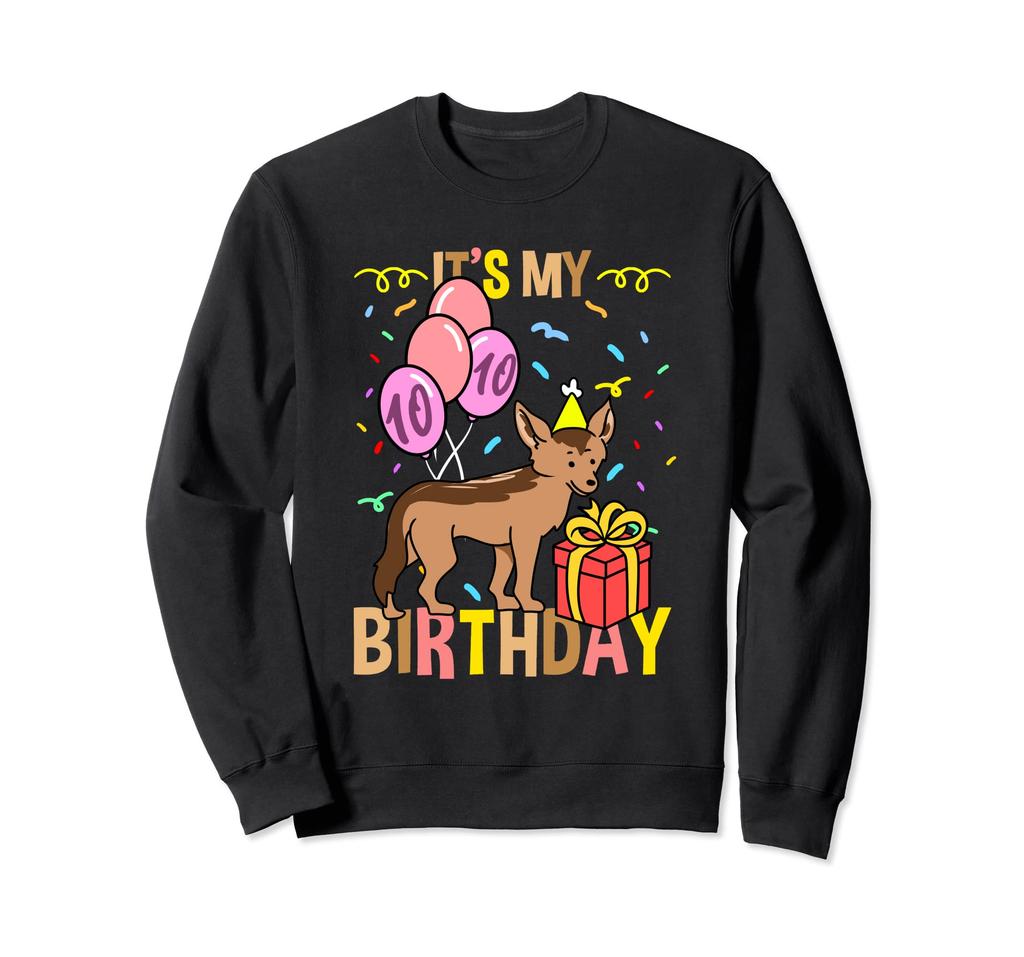 It's My 10th Birthday Jackal Sweatshirt