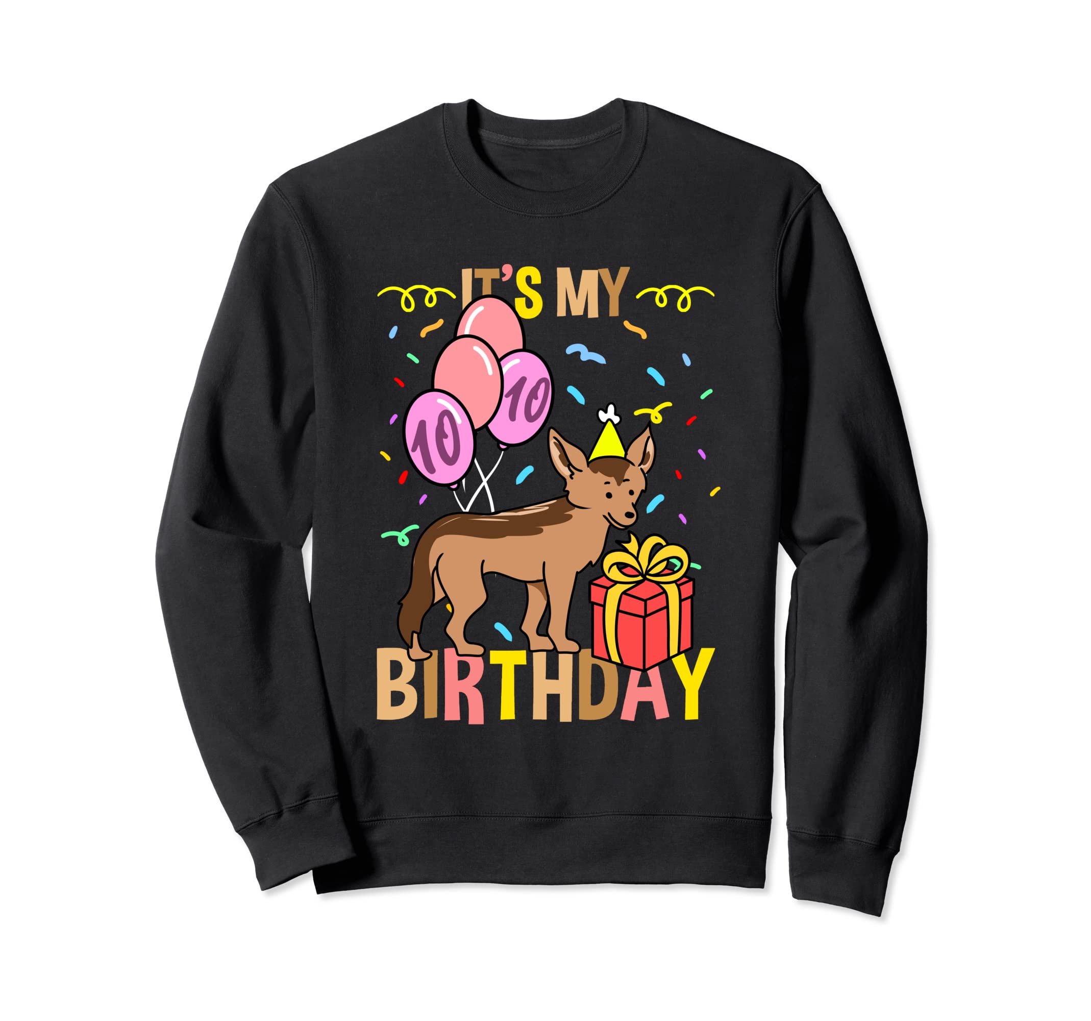 

It s My 10th Birthday Jackal Sweatshirt