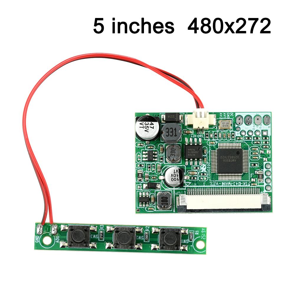 4.3/5-inch LCD Display Driver Board Module Kit Display Mainboard for Automotive and Industrial Control Multi-Functional Displays