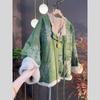 Autumn and Winter Embroidered Plus Velvet Jacket Retro Chinese Style Jacket