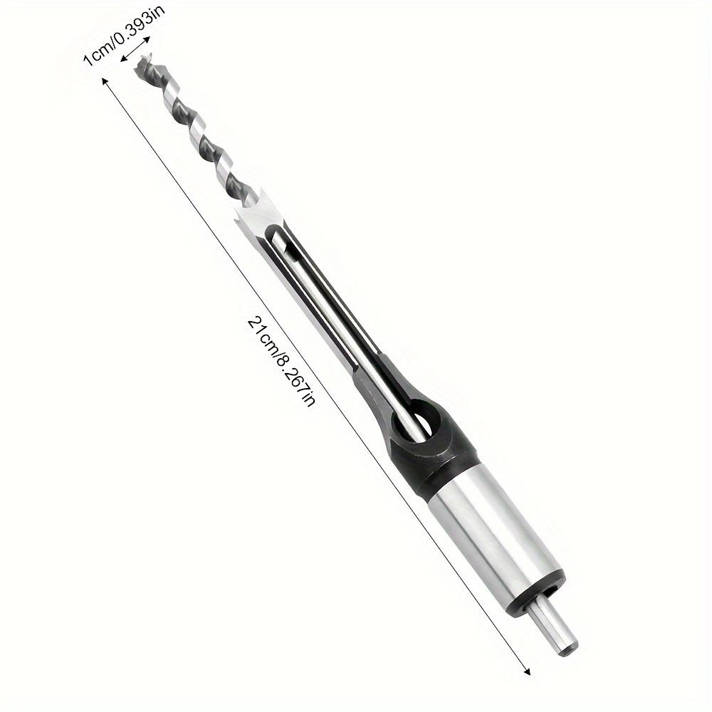 Woodworking Square Hole Drill Bits 6-30mm Manual DIY Wood Square Hole Opener Bearing Steel Wood Tenon Chiseling Square Hole Drill