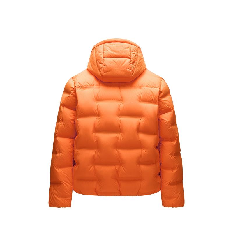 Anta Outdoor Series Letter Hooded Long Sleeve Down Jacket Men Jacket Amber-Orange 952446902-2