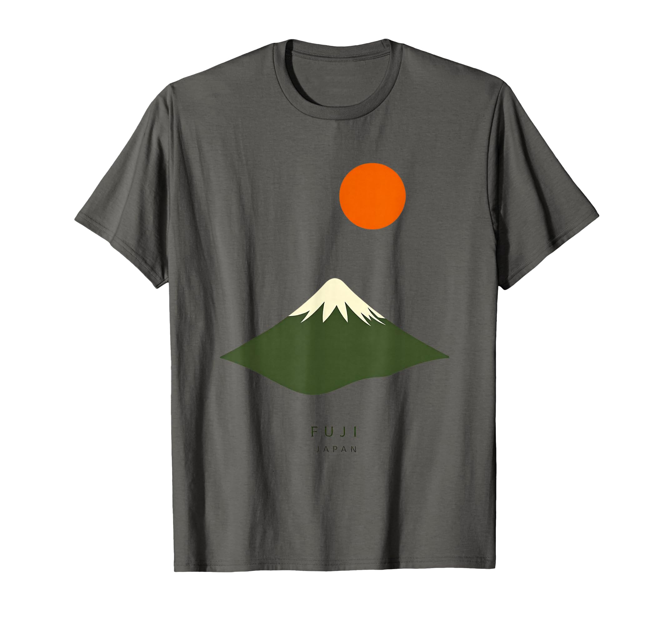 

Japanese minimalist graphic 2 Mt. Fuji, Scandinavian-style design, Japan, Mt. Fuji, Japan, modern, stylish, art, T-shirt чорний