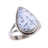 Natural Dendrite Opal Gemstone Handmade 925 Solid Sterling Silver Ring S.8 t3Z18