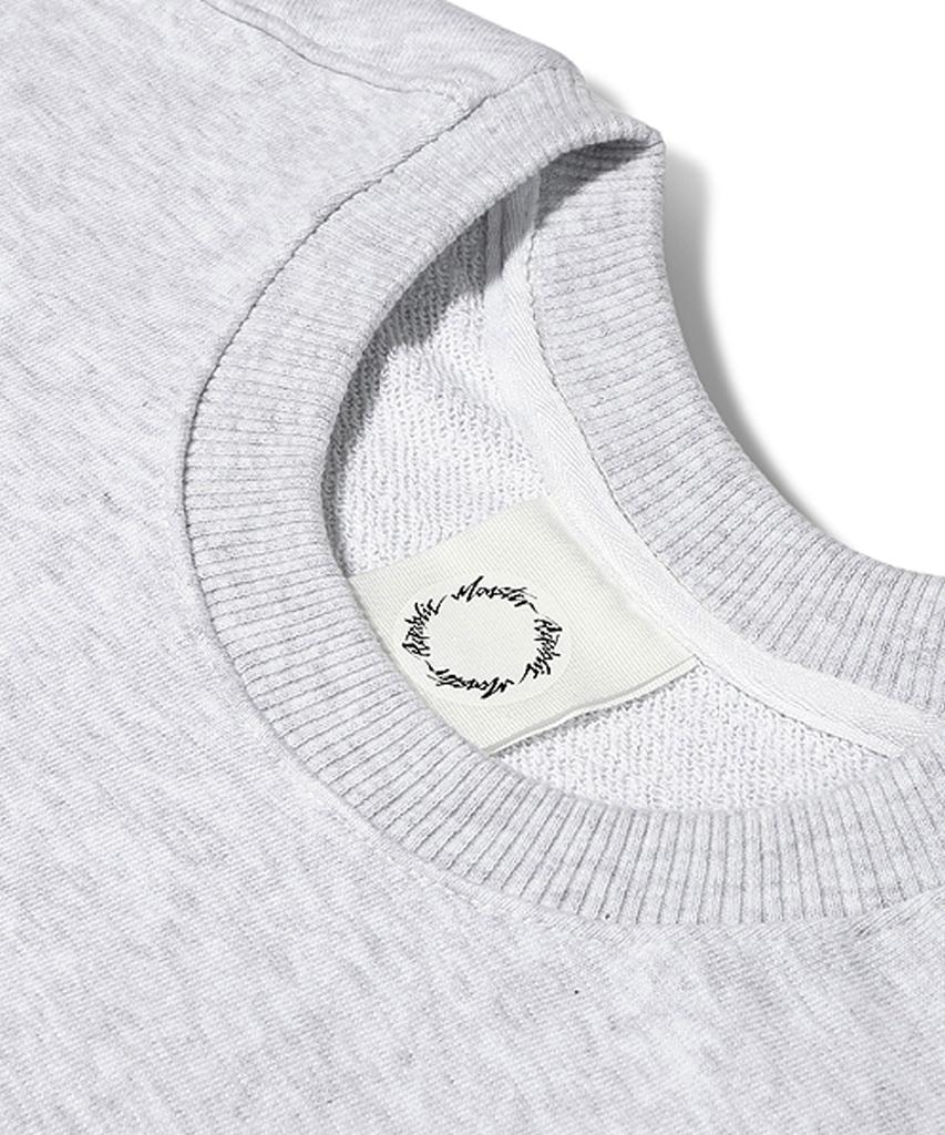 MONSTER REPUBLIC Howling Black Sweatshirt Melange Grey_W8138