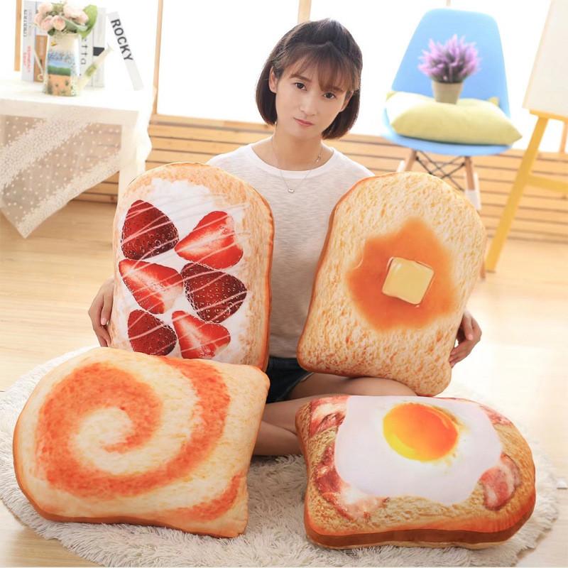 Cuscino Peluche a Forma di Pane con Design Carino per Ragazze, Decorazione per Casa, Ufficio, Riposo