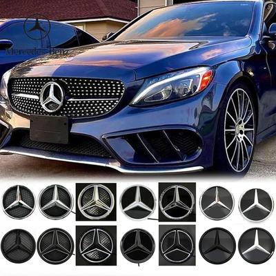 Car Sticker 2025 Hot For Benz Illuminated Star Badge Car Front Grill LED Emblem Light For Mercedes Benz C-class W205 W176 W212