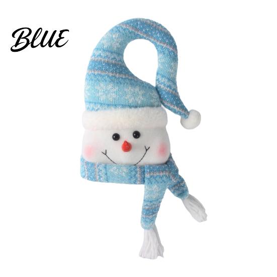 Glowing Christmas Tree Accessory Lighted Topper Snowman Star Hat with LED Light Gift for Family Winter Holiday Decor Home And Indoor Top Decoration
