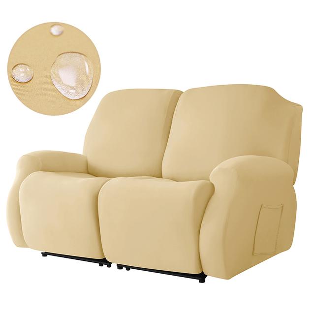 Housse de chaise inclinable en Polyester, tissu imperméable, couleur unie, pour salon, fauteuil de détente, housse de canapé inclinable