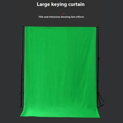 3x6m Grön skärm Livestreaming Fotografi Videoinspelning Bakgrundsduk med 4 Spårlösa Spikar