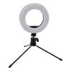 Selfie Ring Light 3 Colors 10 Brightnesses LED Desktop Fill Light with Tripod for Live Streaming Makeup USB 5V