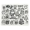 Christmas Silicone Cartoon Doodle Placemat - Reusable Painting Mat