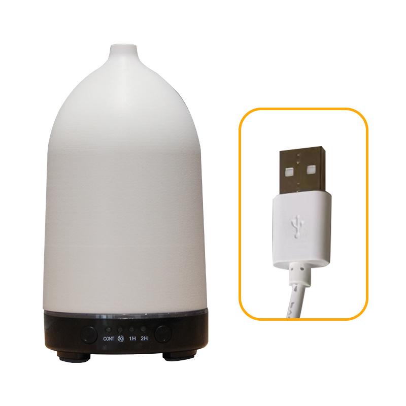 USB Essential Oil Diffuser Plastic Ultrasonic Air Humidifier 100ml Timing Function Aroma Diffuser with Colorful LED Lights