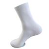Men's Black Bamboo Fiber Summer Socks - Breathable, Sweat-Absorbent Mid-Calf Business Casual.