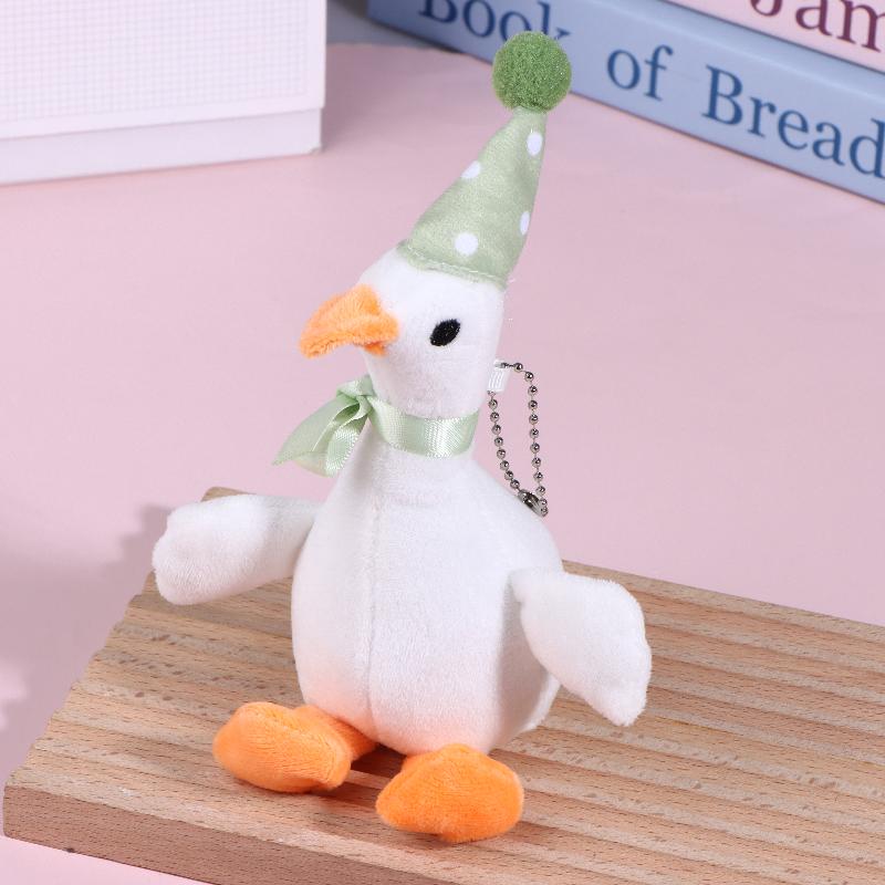 20cm Niedlicher Flauschiger Großer Weißer Gänse Anhänger Plüschtier Schlüsselanhänger Tasche Auto Hängendes Geschenk Für Freund Feste
