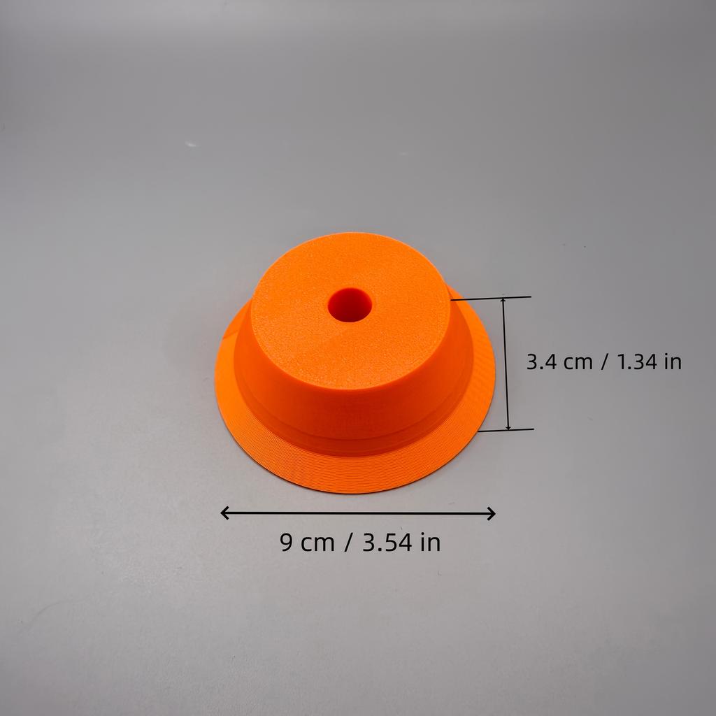 Wall Ceiling Drilling Dust Collection Disc, Orange Central Guide Hole Dust Shield Compatible with Drill Bits