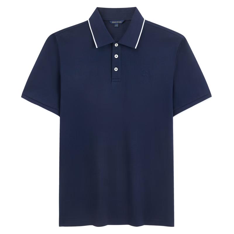 

Brooks Brothers Men s Summer Trimmed Collar Short-Sleeve Polo Shirt M