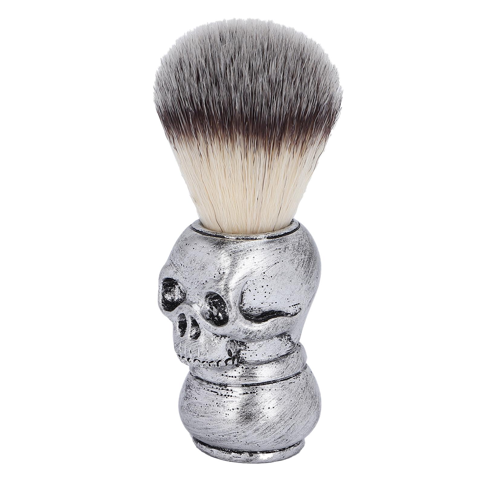 

Мужская кисть для бритья с креативной ручкой в форме скелета, для очищения лица и бороды, ухода и бритья