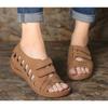 Summer Women Sandals Gladiator Ladies Wedges Buckle Platform Casual Hollow Out Shoes Female Soft Beach Shoes