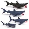 Marine Animal Pvc Model For Kids Educational Toy Shark With Large Mouth And Seaworld Theme