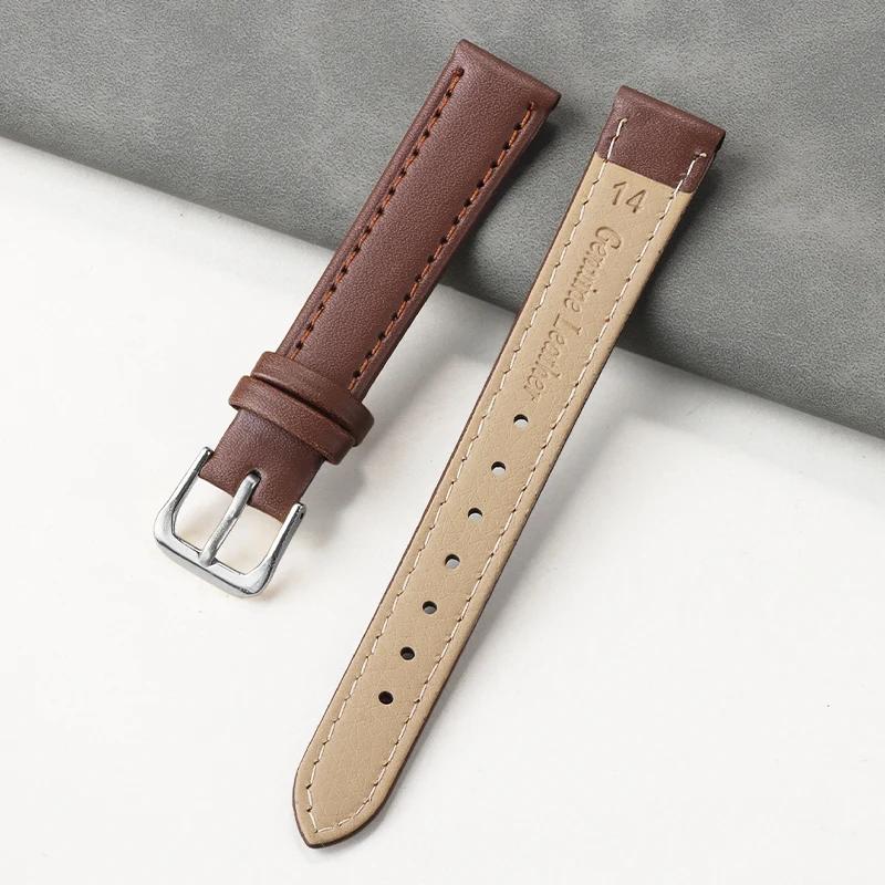 8mm 10mm 12mm 14mm 16mm 18mm 20mm 22mm Universal Replacement PU Watch Strap for Men Women Soft Wrist Band Sport Bracelet