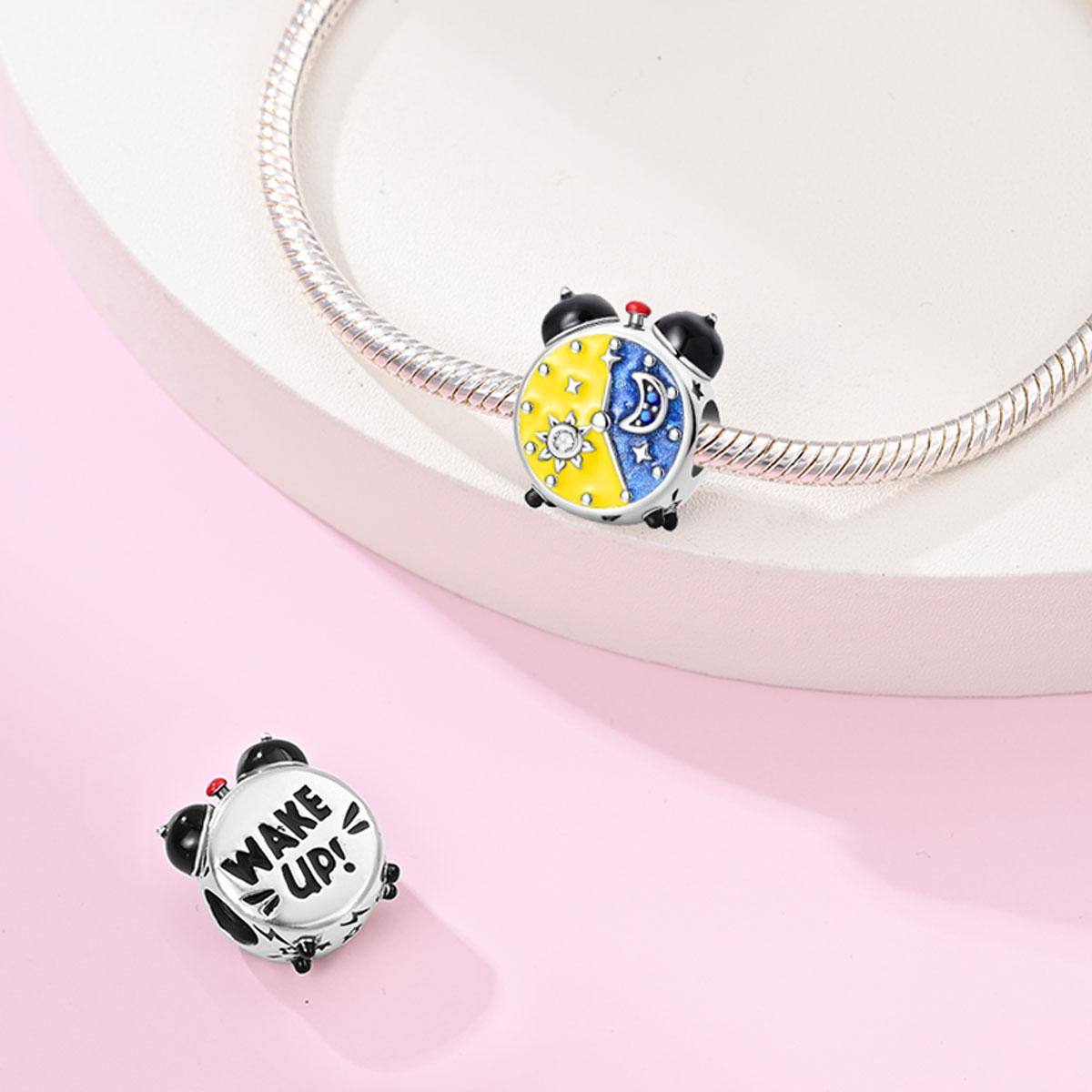 

Plated 925 Silver Youth Colorful Canvas Charms Fit 925 Charms Bracelet Beads Jewelry Gifts for Women