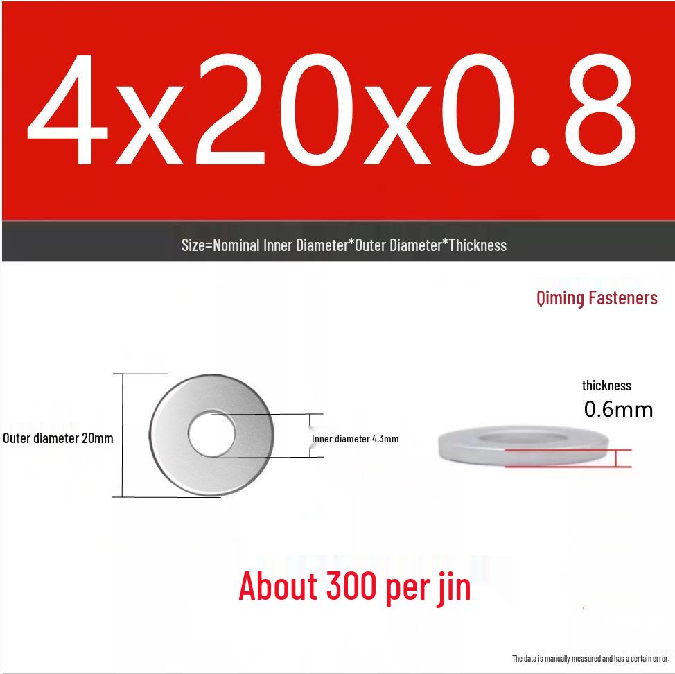 4.8 Grade Galvanized Iron Flat Washer M3-M40 Oversized Metal Screw Gasket Washer