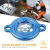 For Husqvarna FE 250 FE 350 FC 250 350 2014-2025 FE 450 501 2017-2025 Transparent Engine Oil Filter Cap For KTM EXCF 350 SXF 450