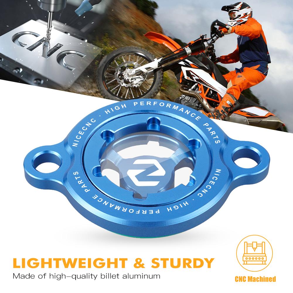 For Husqvarna FE 250 FE 350 FC 250 350 2014-2025 FE 450 501 2017-2025 Transparent Engine Oil Filter Cap For KTM EXCF 350 SXF 450