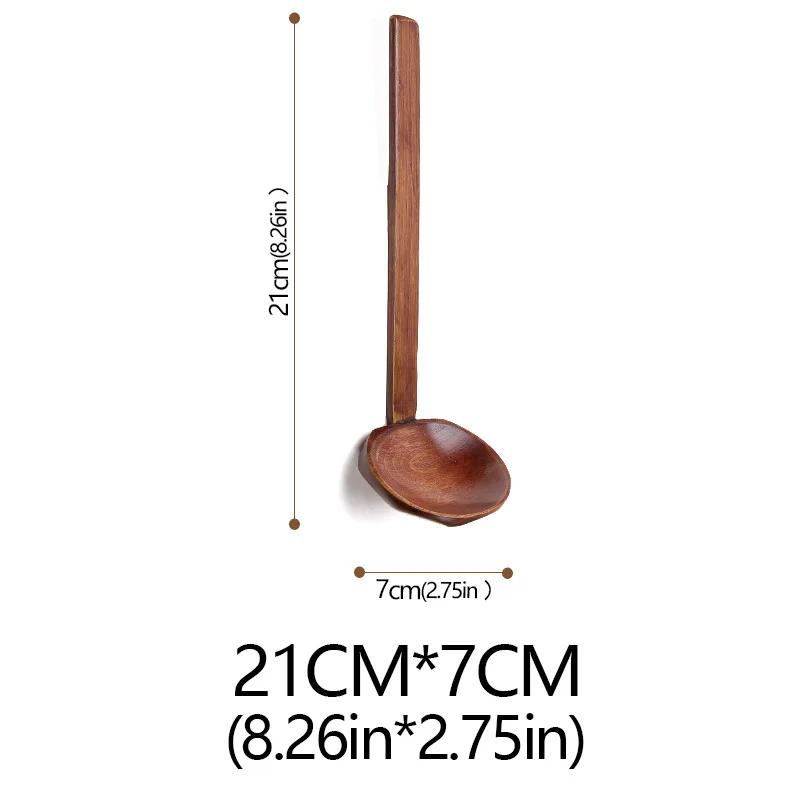 

Japanese Wooden Spoon Kitchen Ladles Soup Spoon Japanese Big Ramen Spoon Soup Noodle Hot Pot Strainer Recyclable Tableware