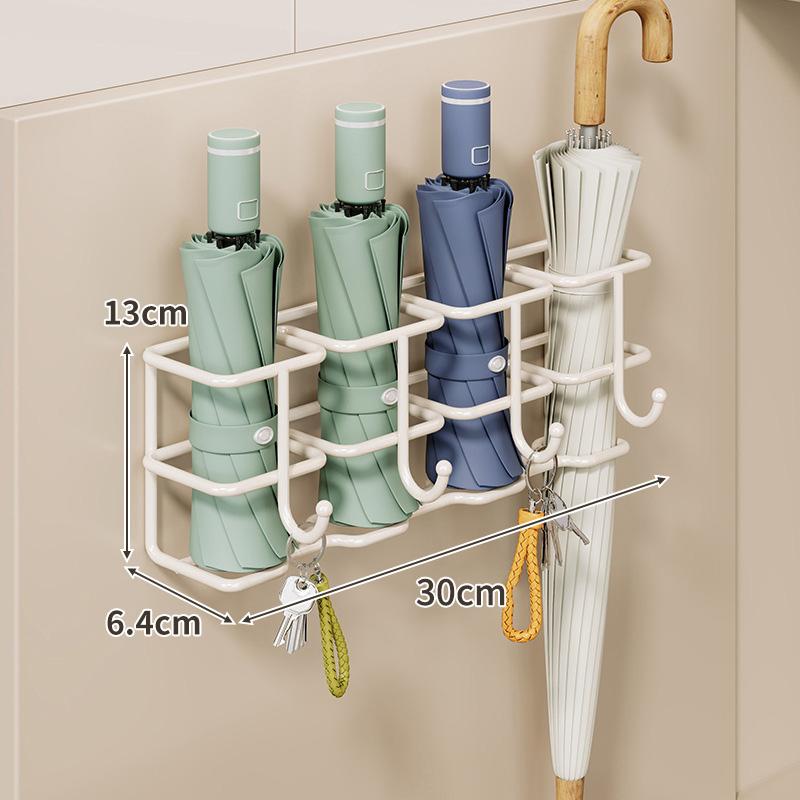 Wall-Mounted Umbrella Storage Rack for Entrance, Drainage Design, Hallway Umbrella Organizer Box
