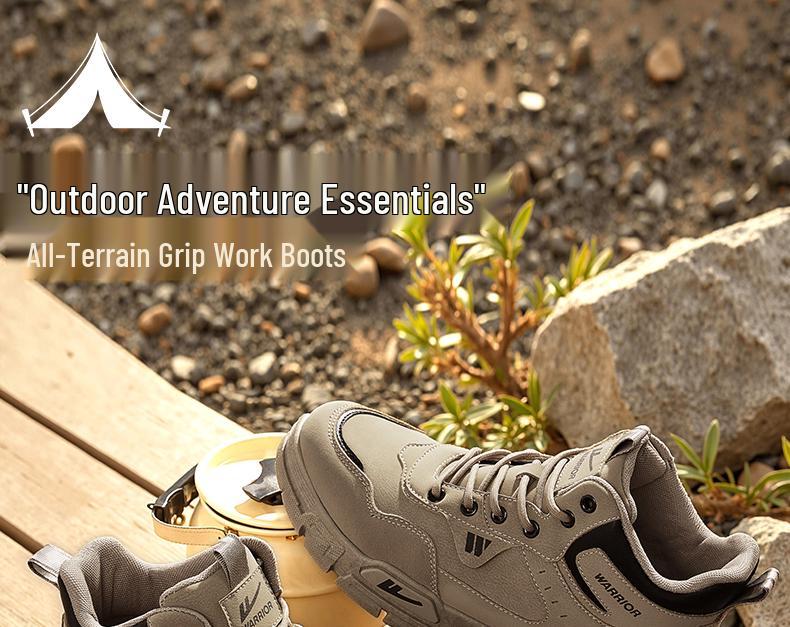 Warrior Men's High-Top Martin Boots - 2025 Height-Increasing Outdoor Hiking and Mountaineering Shoes