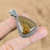 Trillion Bronzite Gemstone Trendy Vintage New Mother Artisan Pendant 925 Silver