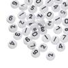 100pcs/Lot 7mm Flat Round Number Beads Acrylic Spacer Loose Bead for DIY Necklace Braclet Earrings Jewelry Making Accessories