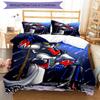 3pcs UFO Robo Grendizer pattern bedding set duvet cover set includes duvet cover &pillowcases, perfect all season bedroom decoration & gift