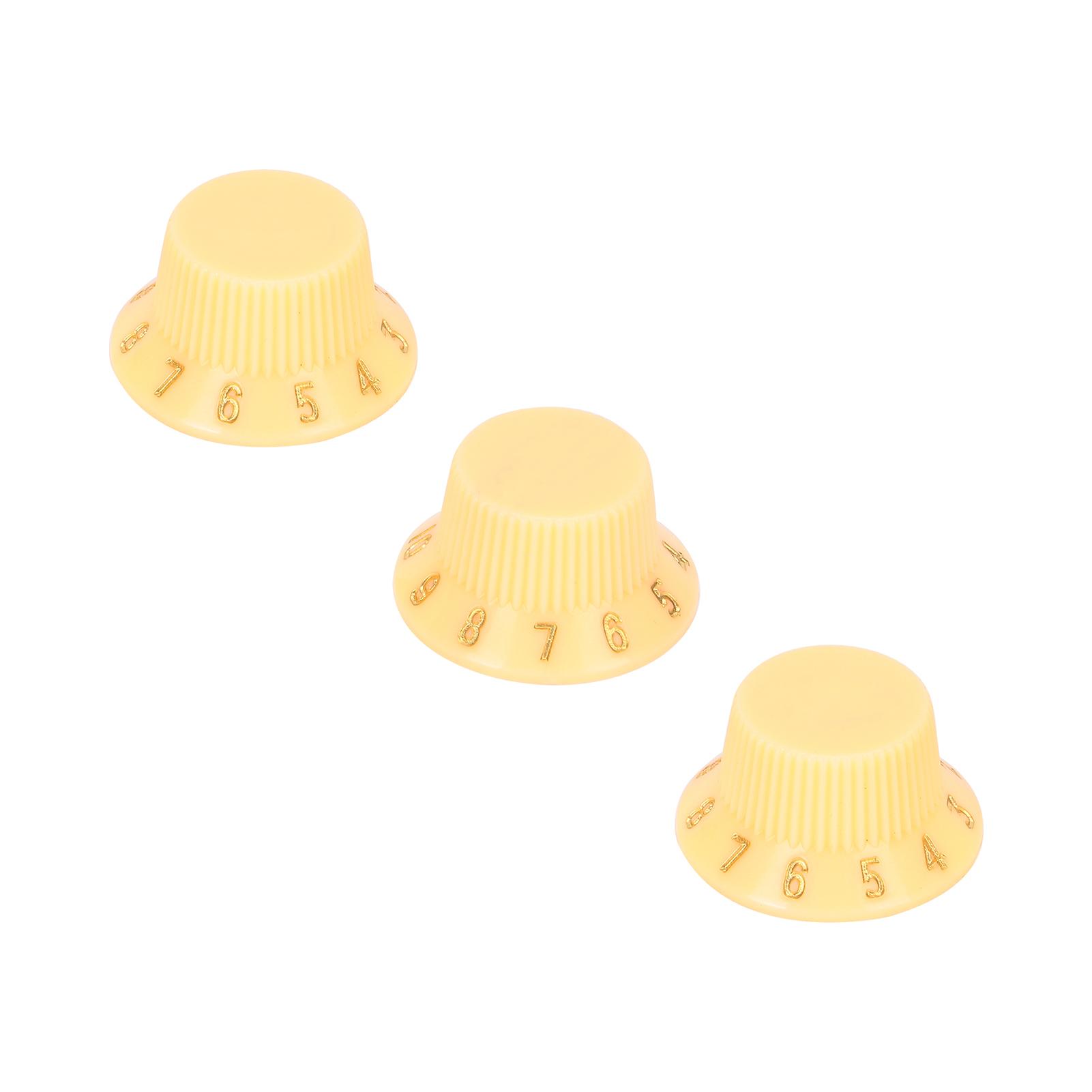 3 шт. Пластиковые ручки для гитары, регуляторы громкости и тона, аксессуары для настройки музыкальных инструментов