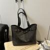 Modna jesienna nowość design PU tkanina torba na ramię nowa damska torba trend wszechstronna prosta torba